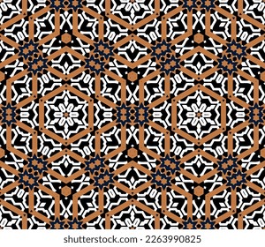 Geometric pattern. Seamless vector background. Ethnic graphic design.