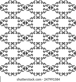 Geometric pattern. Seamless vector background. Abstract texture for wallpapers. Black and white colors