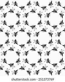 Geometric pattern. Seamless vector background. Abstract texture for wallpapers. Black and white colors