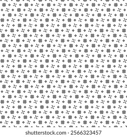 Geometric pattern. Seamless vector background. White and black ornament. Ornament for fabric, wallpaper, packaging. Decorative print