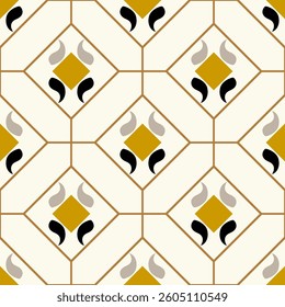 Geometric pattern, seamless vector background. Beautiful and modern ethnic graphic design.