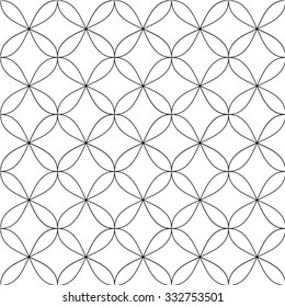 The geometric pattern. Seamless vector background. Black and white texture