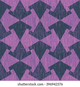 Geometric pattern seamless vector background tile
