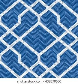 Geometric pattern seamless vector background tile
