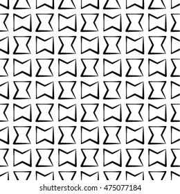 The geometric pattern. Seamless vector background. Black and white texture