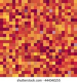 Geometric pattern. Seamless. Vector illustration. Orange, red colors. 