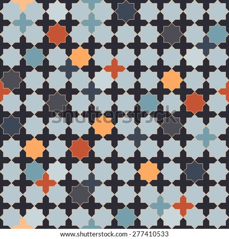 Geometric pattern. Seamless vector illustration. Abstract background. Stock photo © 