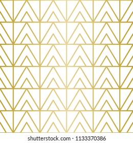 Geometric Pattern. Seamless Vector Lines. Golden Look.