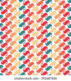 The geometric pattern. Seamless wave pattern, linear design - vector illustration can be used for wallpaper, cover fills, web page background, surface textures. Vector linen texture.