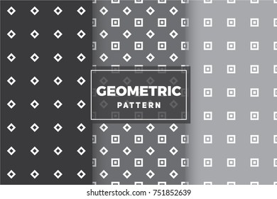 Geometric Pattern Set. Simple, Minimalist Designs. EPS 10, Vector Objects.