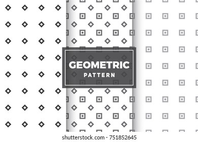 Geometric Pattern Set. Simple, Minimalist Designs. EPS 10, Vector Objects.