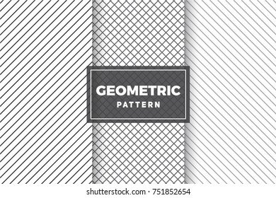 Geometric Pattern Set. Simple, Minimalist Designs. EPS 10, Vector Objects.