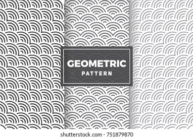 Geometric Pattern Set. Simple, Minimalist Designs. EPS 10, Vector Objects.