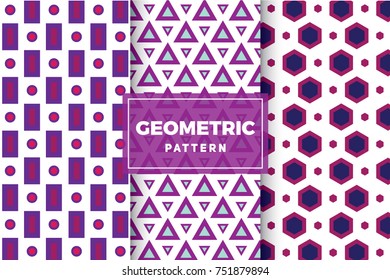 Geometric Pattern Set. Simple, Minimalist Designs. EPS 10, Vector Objects.