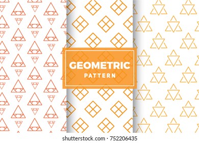 Geometric Pattern Set. Simple, Minimalist Designs. EPS 10, Vector Objects.