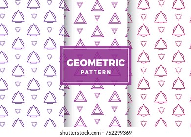 Geometric Pattern Set. Simple, Minimalist Designs. EPS 10, Vector Objects.