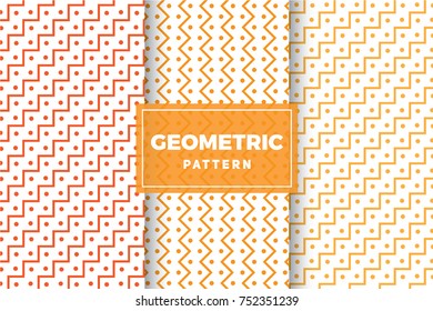 Geometric Pattern Set. Simple, Minimalist Designs. EPS 10, Vector Objects.