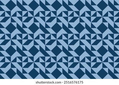 geometric pattern in shades of blue