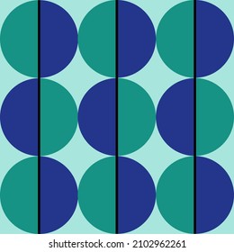 Geometric pattern in shades of green - vector image