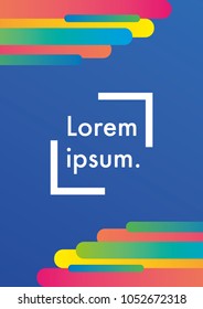 Geometric pattern shapes with gradients composition. Cool colorful background for Banners, Posters, Flyers