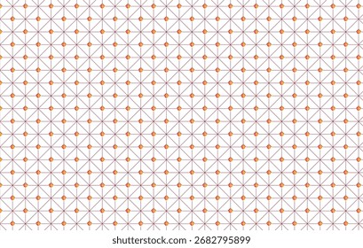 Geometric pattern shows repeating grid of blue lines and gold dots, creating a clean, modern aesthetic vector background