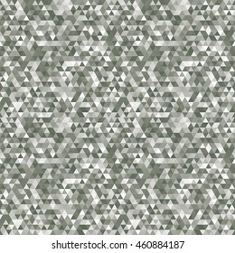 Geometric pattern silver gray triangles of different colors, vector.