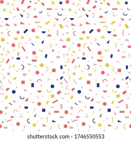 Geometric pattern simple figures. Abstract colorful modern layer.