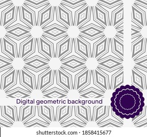 geometric pattern. Simple vector illustration with harmonious blend of retro and modern styles.