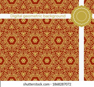 geometric pattern. Simple vector illustration with harmonious blend of retro and modern styles.