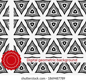 geometric pattern. Simple vector illustration with harmonious blend of retro and modern styles.