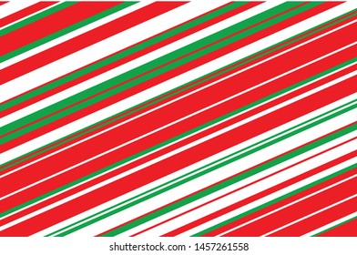 Geometric pattern with slanted colorful lines. Christmas color. Vector illustration