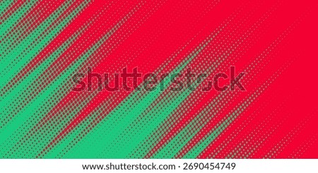 Geometric pattern with slanted colorful lines. Christmas color. Vector illustration