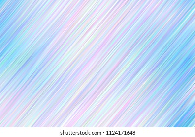 Geometric pattern with slanted lines. Light Multicolor vector cover with stright stripes. Shining colored vector illustration  