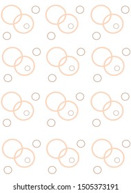 geometric pattern with small and large circles (beige)