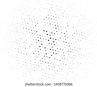 Geometric pattern with small and large rhombuses. Black and white color Vector illustration