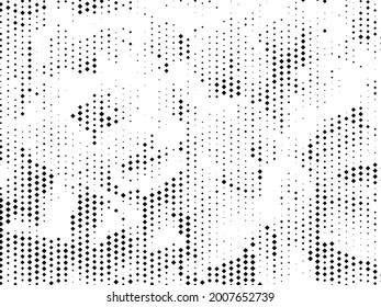 Geometric pattern with small and large rhombuses. Design element for web banners, posters, cards, wallpapers, backdrops. Black and white color Vector illustration