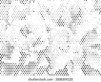 Geometric pattern with small and large rhombuses. Design element for web banners, posters, cards, wallpapers, backdrops. Black and white color Vector illustration