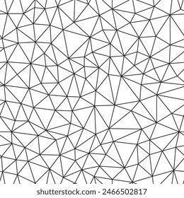 Geometric pattern. Small triangles size. Light lines weight. Repeatable pattern. Seamless tileable vector illustration.