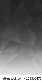 Geometric Pattern Smart Phone Background Dark Grey Gradient , Vector Illustrator 