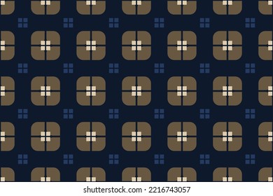 Geometric pattern square line shapes checked grid background abstract motif minimalist classic colorful ornament graphic style. Casual repeating tablecloth textile design template, blue, white colors