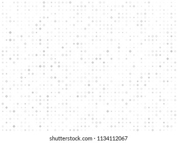 Geometric pattern with squares of different scale. Different shades of gray with transparency and overlap. Vector illustration.