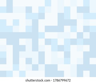 Geometric pattern with squares of different shades of blue. General design for banners, covers, and presentation. Vector illustration