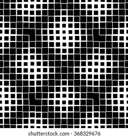 The geometric pattern of squares, futuristic, mesh, seamless vector background.