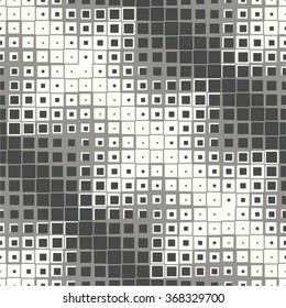 The geometric pattern of squares, futuristic, mesh, seamless vector background.