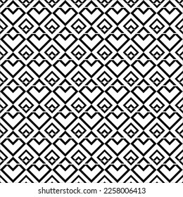 Geometric pattern with squares and stripes. Seamless vector background. Black and white texture. Graphic modern pattern.