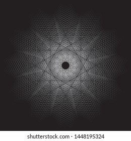 Geometric pattern star set pentagram astrology symmetry