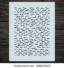 Geometric Pattern Stencil Illustration Vector