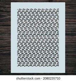 Geometric Pattern Stencil Illustration Vector