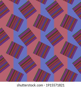 Patrón geométrico con cuadrados rayados, diseño colorido. Patrón vectorial que se puede repetir sin problemas.