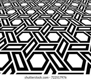 The geometric pattern with stripes. Modern vector background. Black and white texture. Graphic modern pattern.